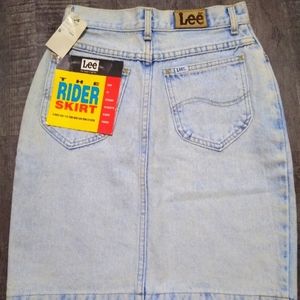 Lee Vintage NWT Light wash Denim High Rise Skirt Size 5